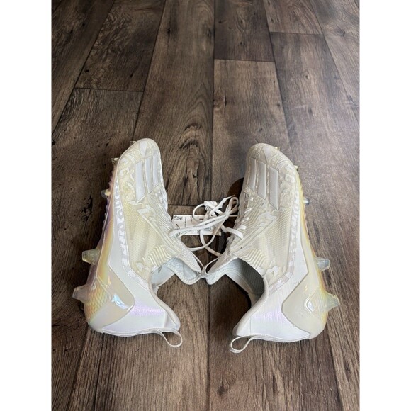 Adidas Adizero 12.0 Mismatch Triple White Football Cleats IG7223 Men’s Size 15 main image 8
